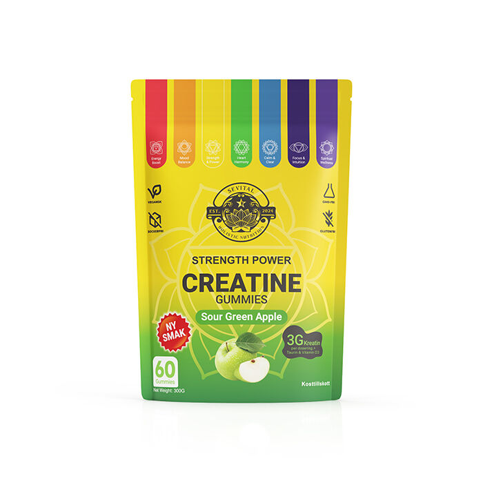 Kreatin Gummies 60 st Sour Green Apple Sour Green Apple